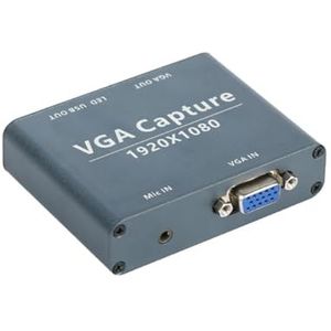 QUR VGA naar USB Capture 1080P Audio en Video Capture VGA-ingang en USB-uitgang Compatibel met Android, , Linux-systeem, eenvoudig te installeren