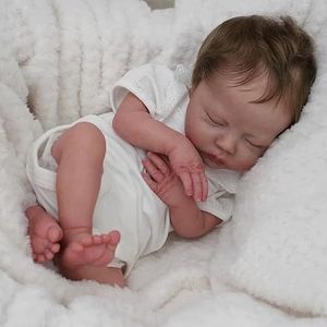LONIAN Slapen Pasgeboren Baby Poppen 18 Inch 45cm Reborn Poppen Handgemaakte Realistische Reborn Poppen Simulatie Babypop Speelgoed Reborn baby