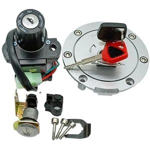 Voor CBR900RR CBR929 2000-2001 CBR954 2002-2003 CBR1100XX 1999-2006 Contactslot Brandstoftankdop Stoelvergrendeling Sleutel Motorfiets Contactslot
