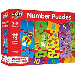 Galt Toys, Number Puzzles, Numbers Jigsaw Puzzle for Kids, Ages 3 Years Plus