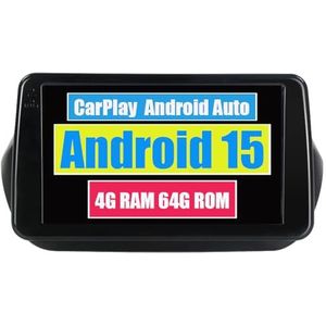 RoverOne Auto Stereo CarPlay Hoofd Unit voor Fiat Fiorino Qubo voor Citroen Nemo voor Peugeot Bipper 2008-2017 Android Auto Touchscreen Sat Navi Bluetooth WiFi Radio Speler