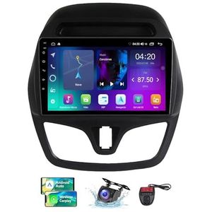 Android 13 GPS-Autoradio voor Chevrolet Spark Beat 2015-2018 9 inch Touchscreen met BT 5.0/SWC/FM RDS DAB+ Radio/Carplay Android Auto/DSP Video Stereo Speler + DVR Achtercamera(NF-1)