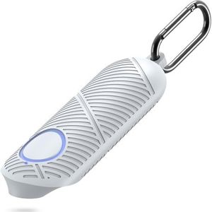 SUPMEGA Siliconen hoes voor Beurer BR 60 BR 90 insectenbeetgenezer, slanke beschermhoes met karabijnhaak voor comfortabel dragen, compatibel met Beurer BR 60 - grijs