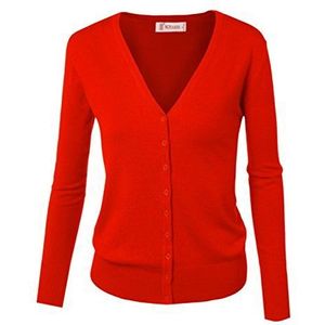 Dames Basic Spring Button Down Cardigan