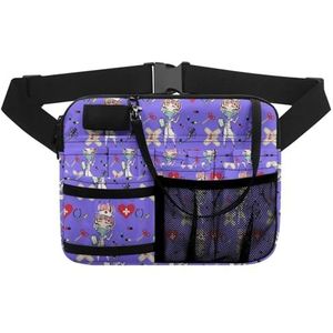 Verpleegster heuptasje verstelbare taille riem heuptasjes voor vrouwen taille zakje stethoscopen duurzame noodbenodigdheden verpleging organisator riemzakken. voor arts, verpleegkundige, Kbc443bz41,