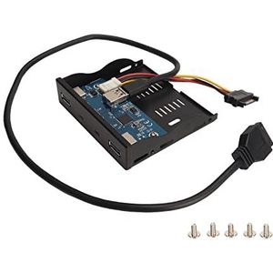 Floppy Drive Paneel, USB 3.1 Voorpaneel Plug and Play 4 Poorten voor Chassis (2U+2C 19PIN)