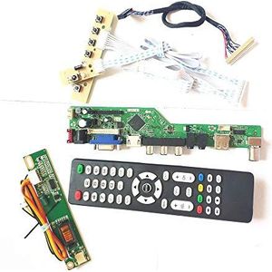 Voor N184H3-L01/L02 LVDS 1CCFL 30Pin HDMI VGA USB AV RF toetsenbord+Afstandsbediening+Inverter LCD panel monitor T.V53 drive card board DIY kit (N184H3-L02)