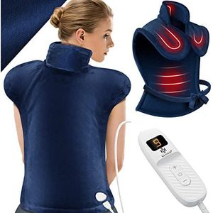 KESSER - Warmtekussen - Blauw - Elektrische Verwarmingskussen - 89x65cm - 9 Warmte Standen