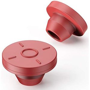 13mm Self Healing Injectie Poorten Flesjes Rubber Stoppers Paddestoel Mason Jar Deksels Butyl Seal voor Glazen Flessen & Vloeibare Cultuur Productie Potten 100 Stks/Pack door Biomed Wetenschappelijk (Rood)