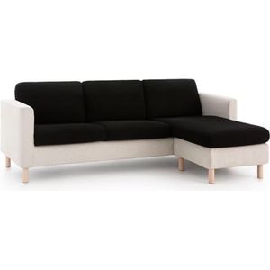 Bali hoes voor zit- en rugkussens voor aparte bankkussens, fauteuilkussens, multielastisch, maximaal aanpassingsvermogen en zacht gevoel, machinewasbaar, maat XL, voor kussens 130-185 cm, zwart C11