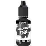 CERNIT Alcoholverf, 20 ml, zwart