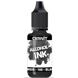 CERNIT Alcoholverf, 20 ml, zwart