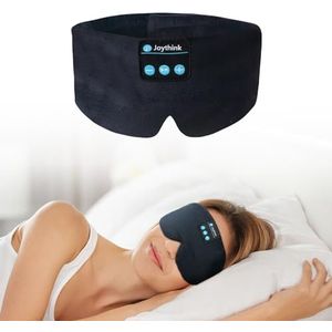 Joythink Slaap Hoofdtelefoon Slaapmasker Kinderen Draadloze Muziek Oogmasker Slaaphoofdtelefoon Hoofdband voor Zijslapers Zijslapers Zijden Slaapmasker met Draadloze Hoofdtelefoon Ultradunne Stereo