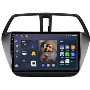 Android 12 2 DIN Autoradio Stereo 9 inch Screen voor Suzuki SX4 S-Cross 2014-2017 GPS Navigatiesysteem FM AM RDS DAB+ Radio Carplay Android Auto Qualcomm BT 5.1 Dolby DTS(4 Core 2G+32G)