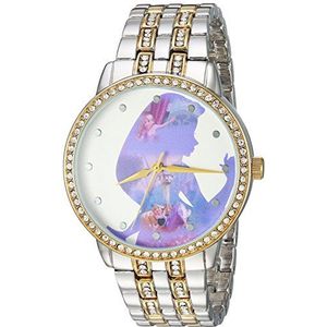 Disney Unisex-volwassenen analoog quartz horloge met metalen band WDS000068, ZILVER, armband