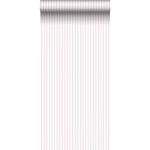 behang strepen roze en wit 53 cm x 10 m - van Sanders & Sanders