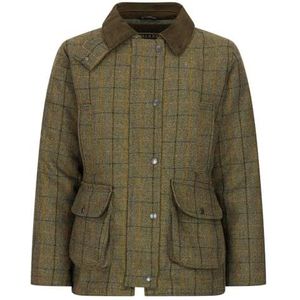 WALKER AND HAWKES - Derby-schietjack Tweed Hazelwood voor dames, Marineblauwe strepen, 38