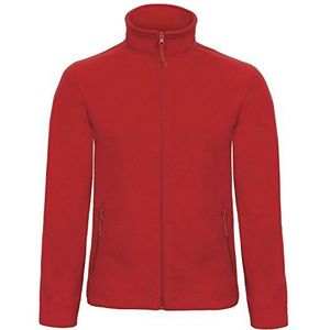 B&C Collection ID 501 Micro Fleece jas voor heren, rood, M