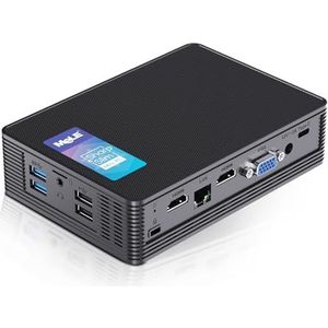 MeLE QuieterHD3 Mini PC Celeron N5105 16GB 512GB Micro Computer, Fanless Kleine Desktop met Drievoudige Schermvertoning voor Industriële IoT Bedrijfs Digitale Signage