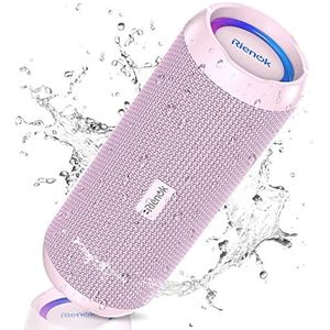 RIENOK Bluetooth Speaker Draagbare Draadloze Bluetooth Speaker met 30W Verbeterde Bass IPX7 Waterdichte Bluetooth 5.3 Outdoor Speaker voor Reizen Sport