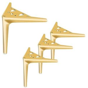 La Vane 4 stuks metalen meubelpoten, 10 cm, 4 stuks, metaal