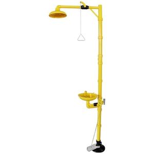 Noodoogspoelstation voor laboratoria en fabrieken, compact combinatieontwerp, OSHA-goedgekeurd, met lekvrije NPT-schroefdraad