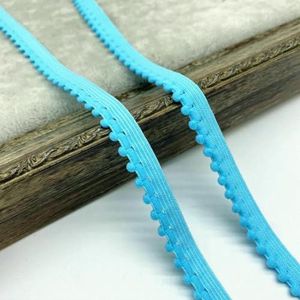 10mm elastische band Nylon lint Ondergoedbandjes BH-band Jurk Naaiwerk Kanten rand Kledingaccessoire Haarbanden DIY-Hemelsblauw-5 yards