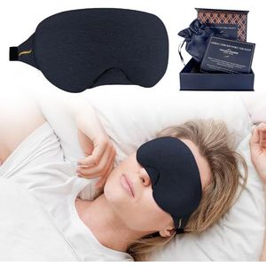 SOMÉ Collageen oogmasker om te slapen, luxe verstelbaar slaapmasker voor vrouwen met gezwollen ogen, donkere kringen en rimpels, collageen doordrenkt slaapmasker voor draagbare hydratatie en