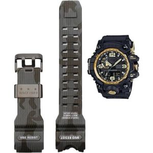 Camouflage Hars Band Geschikt Fit for Casio G-SHOCK GWG-1000 Mudmaster heren Vervanging Band Achteraf Horloge Accessoires (Color : GWG-Camo Black-B, Size : GWG1000)