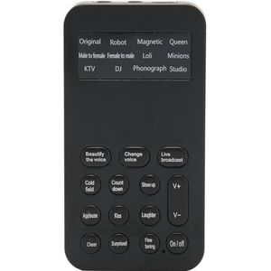 Ghostface Voice Changer, Handheld Microfoon Voice Changer, Draagbaar Mini Voice Changer-apparaat, met 8 Geluidseffecten, voor Telefoongesprekken Gaming