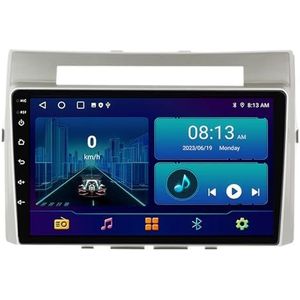 Dubbele DIN Android 14 autoradio voor Toyota Corolla Verso AR10 2004-2009 9 Duim QLED Touch screen-met Draadloze Carplay Android Auto GPS navigatie 4G WiFi Stuurwielbediening achteruitrijcamera(P5 4G+