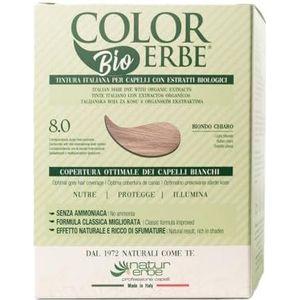 Kleurkleur kruiden biologisch lichtblond (8.0)
