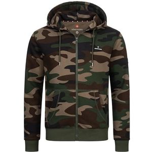 Höhenhorn Katan Hoodie voor heren, stijlvol, modieus, camouflage, groen, M