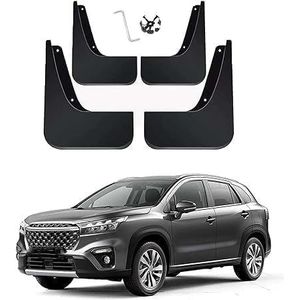 Auto Spatlappen Spatborden Voor Suzuki S-Cross III 2022, Voor Achter Rubber Splash Guards Band Spatlappen Auto Externe Accessoires.