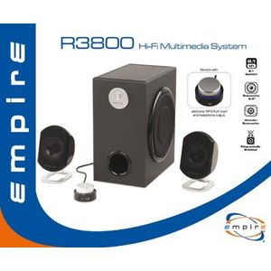 Empire Media EMSP.WB64BLK - 2-weg Luidspreker - Zwart - Bedraad - 64 W