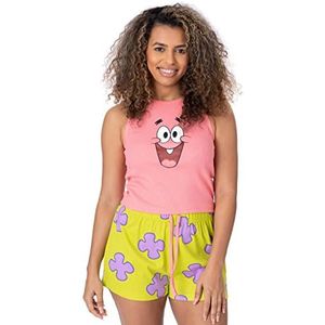 SpongeBob SquarePants Patrick Womens Pyjama's karakter vest groen shorts pjs set