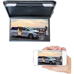 Draagbare dvd-speler voor videospelers op hoofdsteunen in auto's 1080P 19 Inch Auto Monitor Hd Lcd-scherm Auto Plafond Tv Camper Dak Mount Display MP5 Draagbare Multimedia auto Video Playe met HD-rote