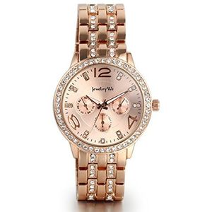 Luxe dameshorloge met strass goud Horloges kopen Watches van