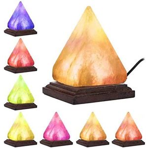 Piramide Himalaya Zoutlamp Natuurlijke Luchtreiniger Zout Lamp Ionische Bergkristal Nachtverlichting