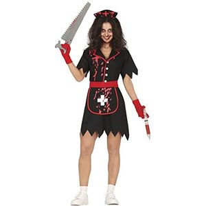 FIESTAS GUIRCA Sinister Vintage Verpleegster Halloween Kostuum Volwassen Vrouwen - Bloedige Zombie Volwassenen Verkleedkostuums Vrouwen Maat M 10-12