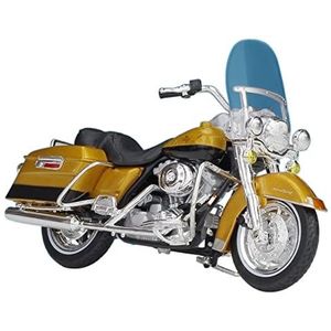 Voor Harley 2017 Road King Speciale 1:18 Legering Motor Model Gegoten Metalen Klassieke Motor Model Collectible Gift Motorfiets modellen (Color : 1999 Gold, Size : 1)
