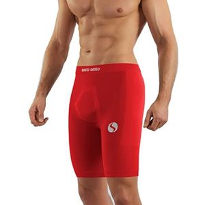 Sesto Senso Fietsshorts voor heren Sportshort, Rood, XXL-3XL Short
