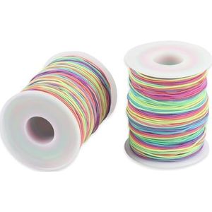 Elastische draad, kralenkoord, elastiek, sieraden maken, koord, rubberen koord, regenboogkleur