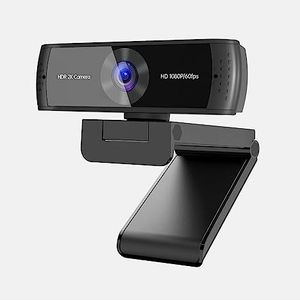 Webcams, Webcam 1080P 60FPS 2K HDR Autofocus Web Camera Met Dual Mics Cover Slide for Live Streaming Inclusief Statief