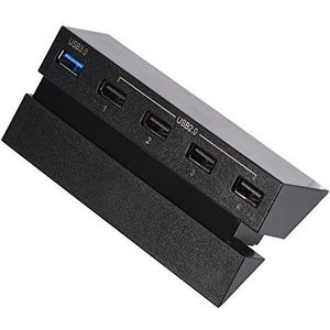 USB Hub voor PS4, High Speed 5-Port USB Hub 2.0 & 3.0 Expansion Hub Controller Adapter voor Game Console, voor PS4, Splitter Expansion voor 4 Console