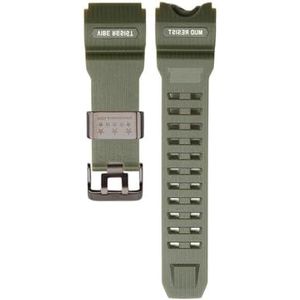 Horloge Accessoires Fit for Casio g shock mudmaster gwg1000 GWG-1000 heren Horlogeband Roestvrij Stalen Ring Vervanging Band (Color : Military Green B 8, Size : GWG-1000)