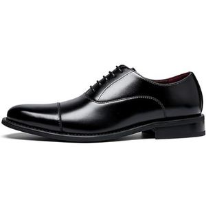 Men's Comfort Genuine Leather Oxford Business Dress Formal Tuxedo Shoes (Color : Black, Size : EU 41)