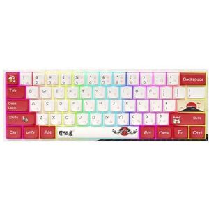 QPSJXN Mechanisch toetsenbord draadloos met RGB Backlight Japanse thema's -pc met switches van Lzakaya M61