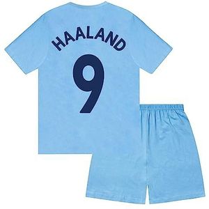 Manchester City - Korte Pyjama - Marineblauw - Jongens - Officieel Voetbal Cadeau
