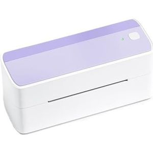 Thermisch Printer Bluetooth 118mm Verzending Thermische Label Maker Sticker Printer Draagbare Adres Verzendlabel Printer Machine Op Grote Schaal Gebruikt Duidelijk Snel(White Purple)